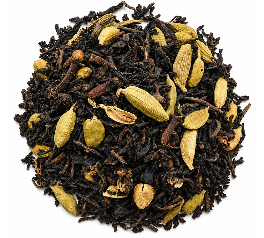 Pu-erh Spice Leo Tea – czerwona herbata Pu-erh z kardamonem, cynamonem i goździkami